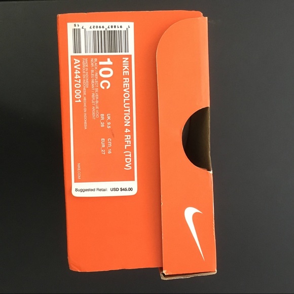 NWB Nike Revolution Black Blue toddler Sneaker 10C - Picture 14 of 14